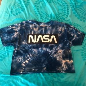 NASA crop top t shirt